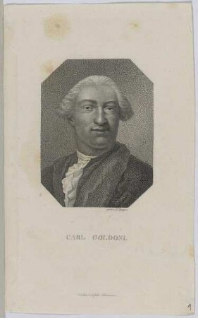 Bildnis des Carl Goldoni