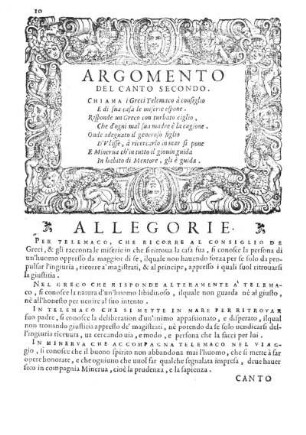 Argomento Del Canto Secondo.