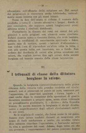 VI. I tribunali di classe della dittatura borghese in azione.