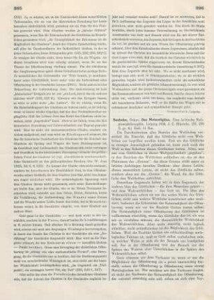 396-397 [Rezension] Bauhofer, Oskar, Das Metareligiöse