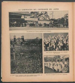 La coronación del emperador del Japón - [Ilustración]