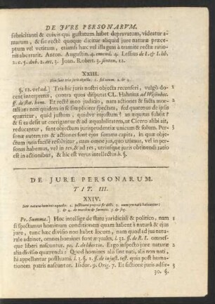 De Iure Personarum.