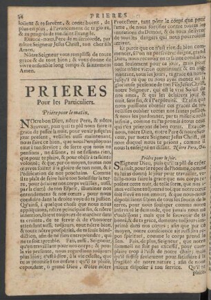 Prieres Pour les Particuliers