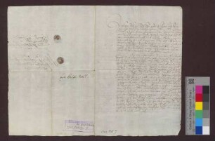 Verpfändung der Herrschaften Staufen und Kirchhofen.
