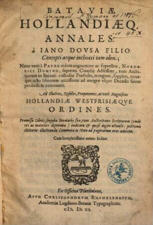 Bataviae Hollandiaeque annales