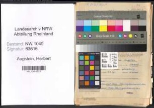 Entnazifizierung Herbert Augstein , geb. 09.05.1906 (Schreiner)