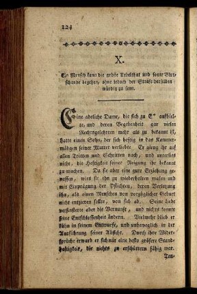X. Ein Mensch kann die gröste Uebelthat und sogar Blutschande begehen, ohne jedoch der Strafe derselben würdig zu seyn.