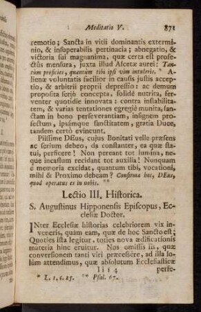 871-886, Lectio III