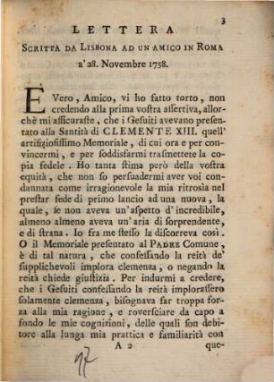 Riflessioni di un Portoghese sopra il memoriale de'P.P. Gesuiti