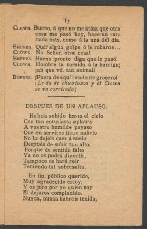Después de un aplauso.