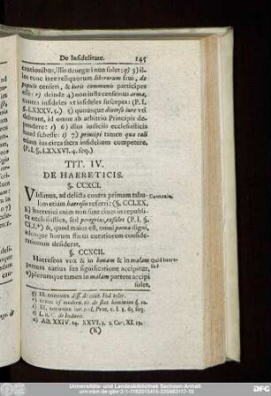 Tit. IV. De Haereticis.