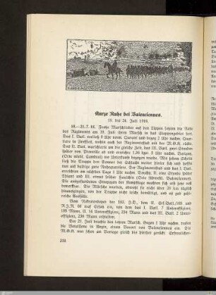 Kurze Ruhe bei Valenciennes
