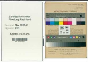 Entnazifizierung Hermann Koetter , geb. 23.06.1899 (Ingenieur)