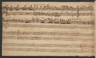 Musikstücke. Fragmente; cemb / org (?); E-Dur