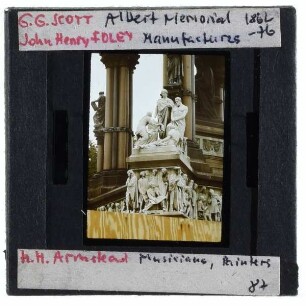 London, Kensington Gardens,London, Weeks, Handwerkergruppe am Albert Memorial,London, Armstead, Parnassus-Fries am Albert Memorial