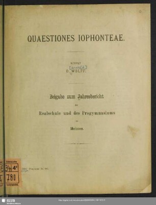 Quaestiones Iophonteae