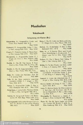 Vokalmusik
