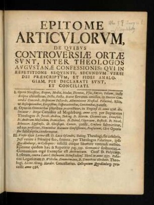 541-542, Titel; Inhaltsverzeichnis