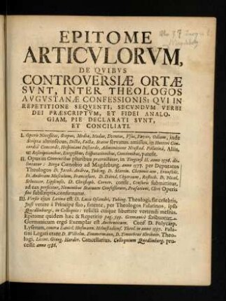 541-542, Titel; Inhaltsverzeichnis