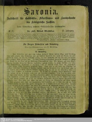 Die Burgen Bieberstein und Reinsberg