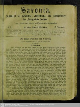 Die Burgen Bieberstein und Reinsberg