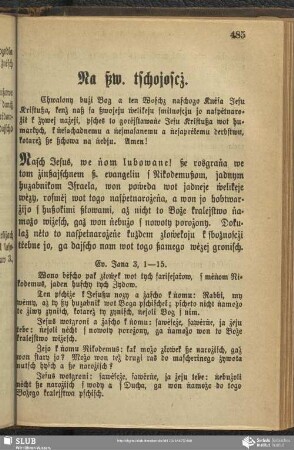 Na ßw. tschojoscż
