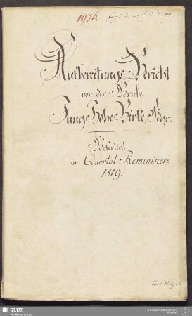 Aufbereitungs-Bericht von der Grube Jung Hohe Birke, Fdgr. - 18.6633 4.