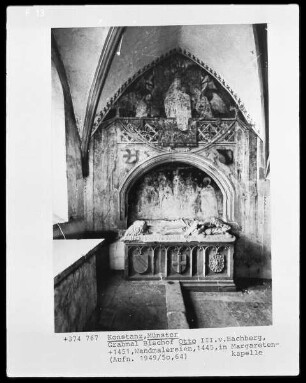 Grabmal Bischof Otto III. von Hachberg (Bildnisplatte)