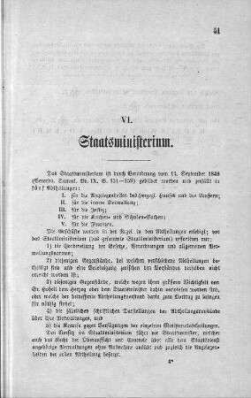 VI. Staatsministerium
