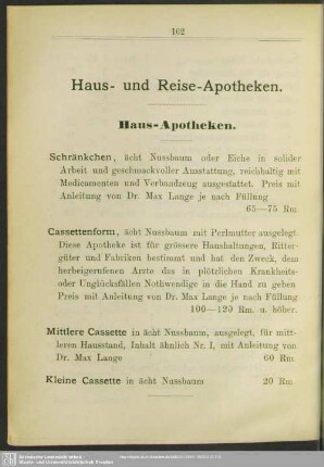 Haus- und Reise-Apotheke