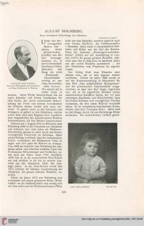 August Holmberg: zum fünfzigsten Geburtstage des Künstlers