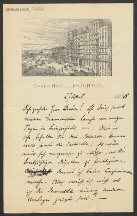 Brief an Ludwig Strecker <senior> an B. Schott's Söhne : 27.04.1888