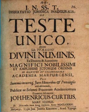 De teste unico
