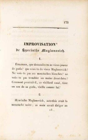 Improvisation de Hyacinthe Maglanovich