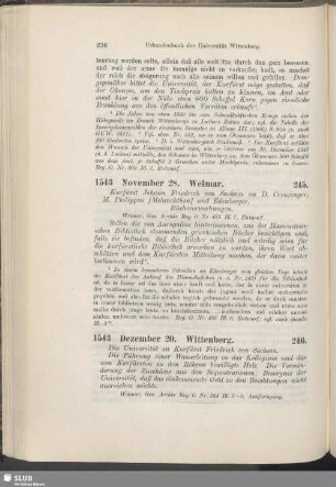 246. 1543, Dezember 20. Wittenberg