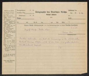 Brief von Gerhart Hauptmann an Ingolf Kuntze