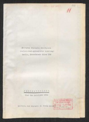 1934/35: Jahresbericht über das Schuljahr ... - 1934/35