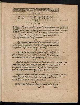 Theses De Iuramentis.