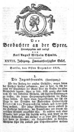 52. Stueck, 28. Dezember 1829