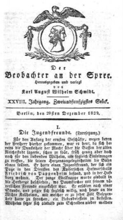 52. Stueck, 28. Dezember 1829