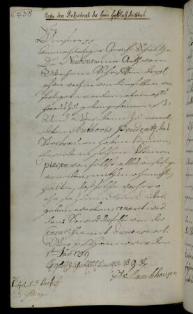 Ausnahme der Wochenschrift des Gerichtsschulzen Neubur von der Zensur.