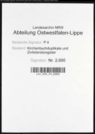 Kirchenbuchduplikat der evangelischen Gemeinde Hemmerde (GHT 1834-1855). (Gemeinde: Hemmerde, evangelische Gemeinde)
