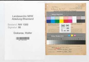 Entnazifizierung Walter Grabarse , geb. 18.03.1909 (Polizeibeamter)