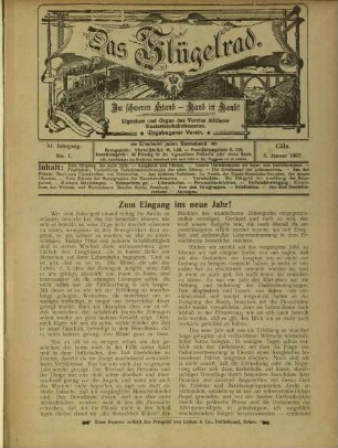 Das Flügelrad / 11. Jahrgang 1907