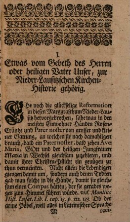Destinata literaria et fragmenta lvsatica : d.i. Unternehmungen der Gelehrten, und gesamlete alte auch neue zur nieder-lausitzischen Historie und Gelehrsamkeit gehörige Stücke. [1],3. [1738]