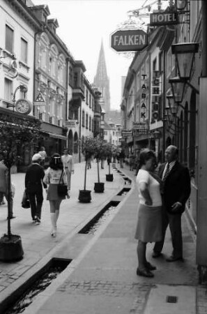 Freiburg: Rathausgasse, Richtung Osten