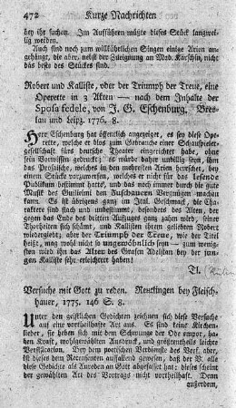 Versuche mit Gott zu reden.
