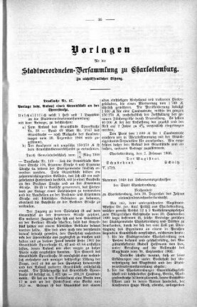 In nicht öffendlicher Sitzung (47), 10. Februar 1909