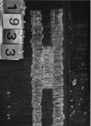 Grabstein 1933 [Hahn S. 63 Grab-Nr. 2811]: Grabstein 1933 (Detailaufnahme) [Hahn S. 63 Grab-Nr. 2811]