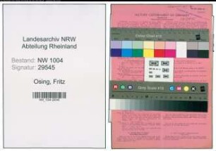 Entnazifizierung Fritz Osing , geb. 29.08.1914 (Schreiner)